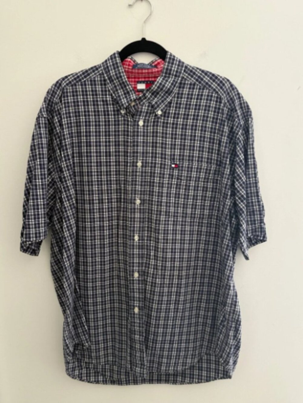 Vintage 90s Tommy Hilfiger Plaid Button Down Shirt